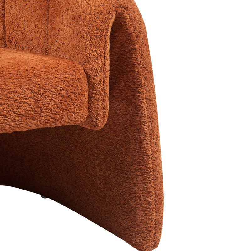 Taylor Textured Fabric Occasional Chair, Orange