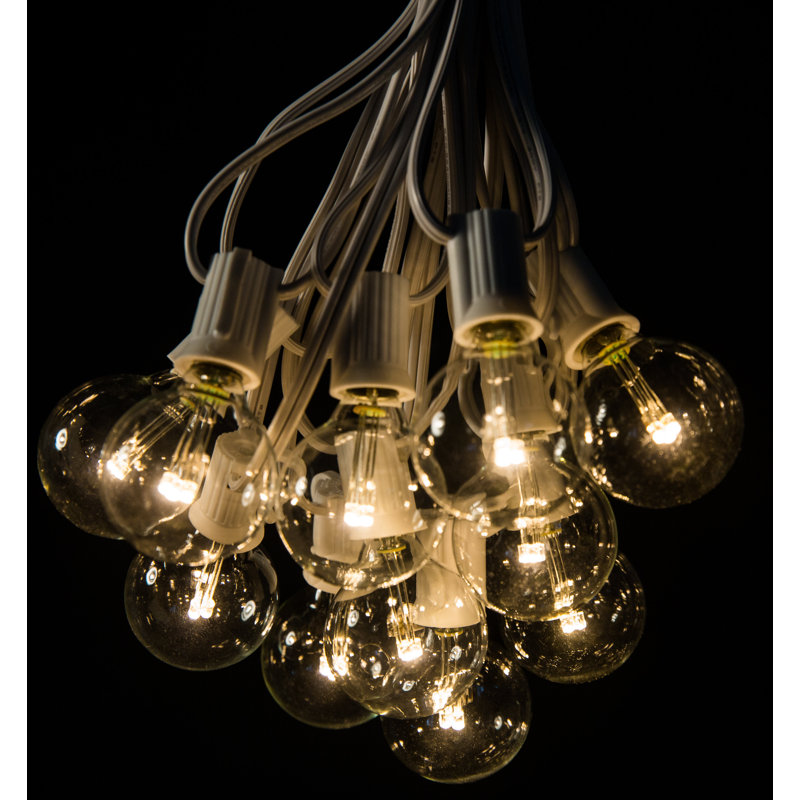 Faustino Outdoor Plug-in Globe String Light, 100 ft.