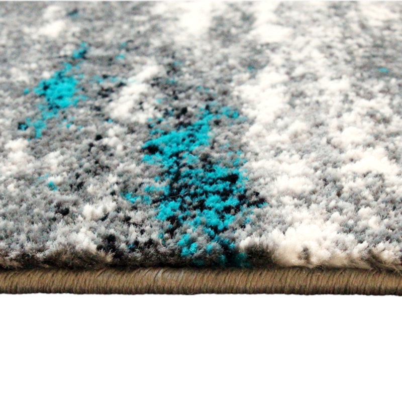 Abstract Indoor Rug, Runner 2' x 11'