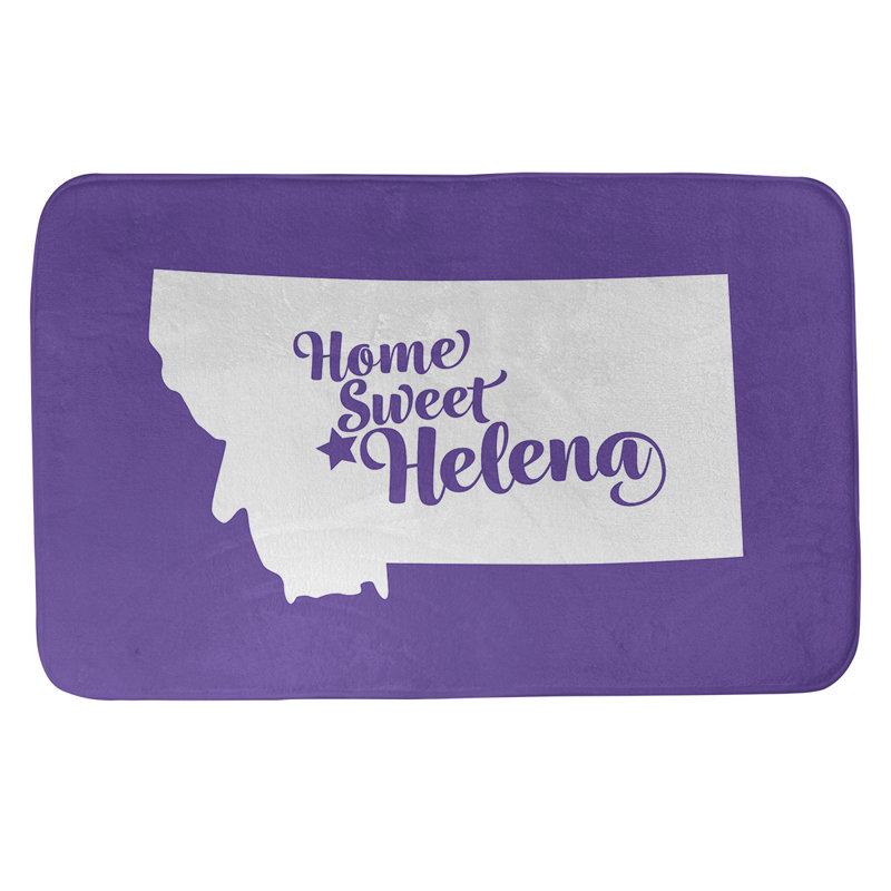 Tapis pour salle de bain hélène montana, l 21 po x L 34 po, Mauve