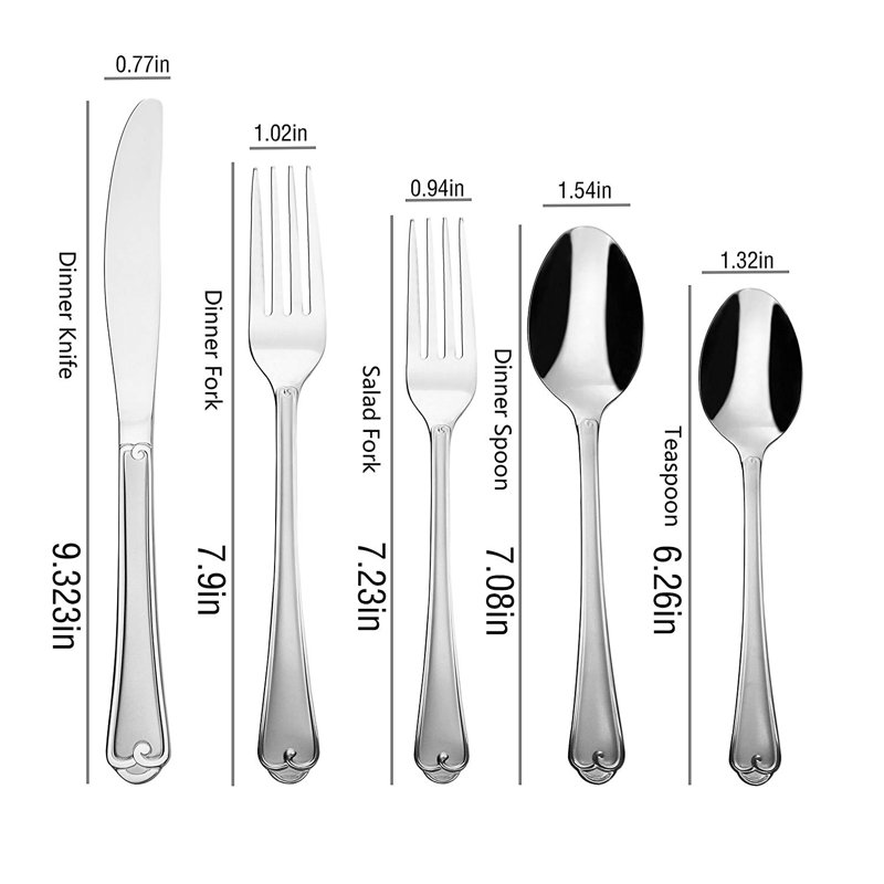 Rosdorf Park Mirfield Stainless Steel Flatware Set - Service for 4