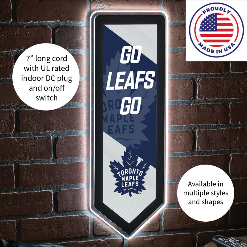 Enseigne murale NHL Team Pennant, Maple Leafs de Toronto