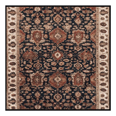 Tapis brun lavable à la machine