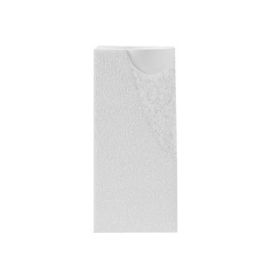 Homary 15.55'' White Stone Rectangular Bathroom Sink