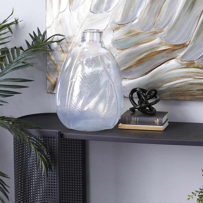 Isela Glass Table Vase, White