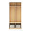 Casier 2 sections avec banc EdQ - Naturel-121690189-121690188-121690185