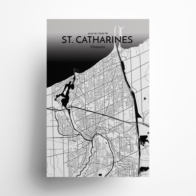 " St. Catharines Canada City Map "