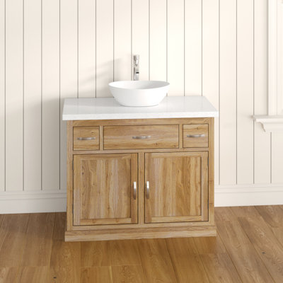 Nya 1000mm Single Bathroom Vanity with Vessel Ceramic Basin