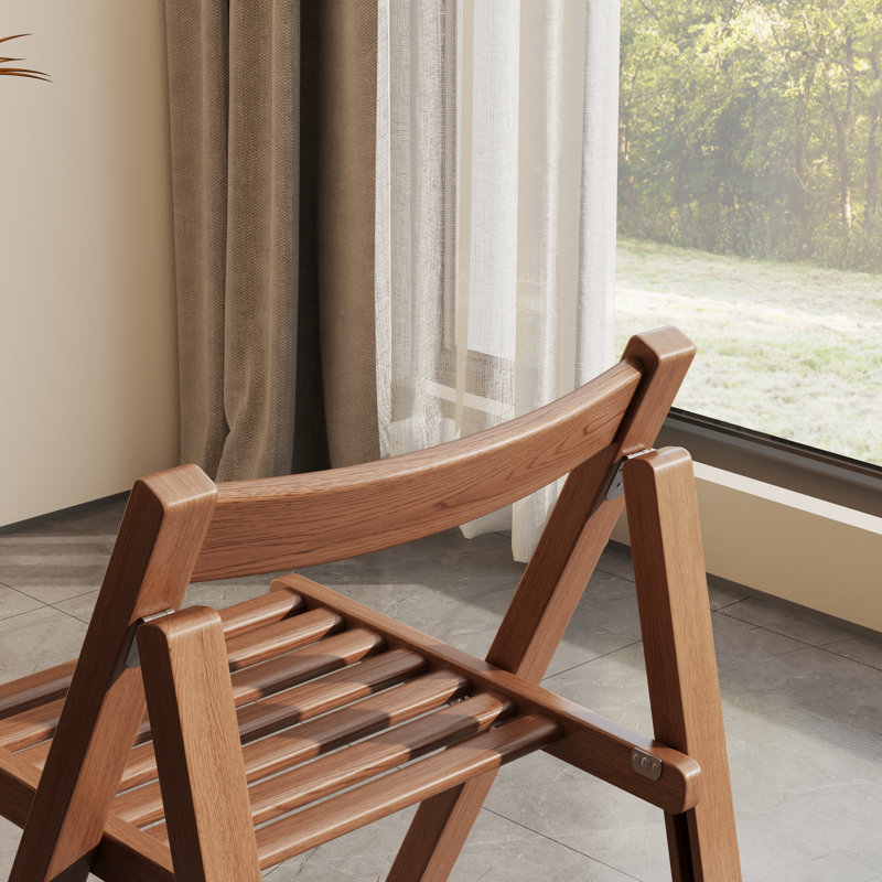 Chaise pliante en bois, chaise de salle à manger pliable en bois massif pour une utilisation intérieure et extérieure, conception portable peu encombrante