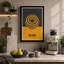Golden Sphere Retro - Wrapped Canvas-243798250-243798037