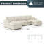 Canapé modulaire rembourré, canapé modulaire Cloud-2094138398
