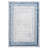 LOOM & LUXE Collection 6 Blue/Ivory/Bordered Non-Shedding Area Rug
