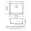 Évier de cuisine à simple cuve avec surface à réduction de bruit, résistante aux égratignures et facile à nettoyer.