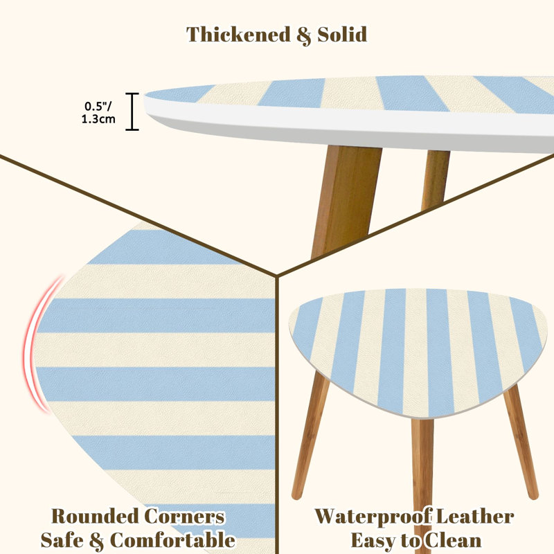 Ensemble de 2 tables basses gigognes Triangle