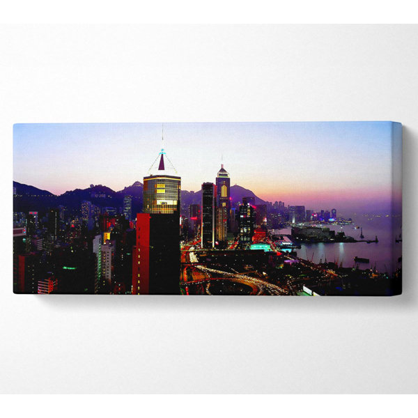 Ebern Designs Hong Kong Surreal Nights - Wrapped Canvas Art Prints ...
