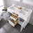 Ajhane 54" W Double Vanity with Engineered Stone Top and Soft-Close Doors-1679904862