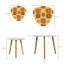 Ensemble de 2 tables basses gigognes Triangle