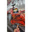Formule 1 voiture de course 3D, peinture murale d'art métallique