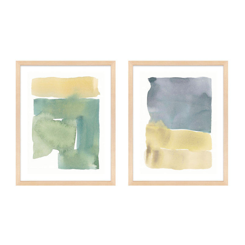 «Lucio Color Splash 1 & 2» par Jacques Pilon, impression sur papier encadrée 2 pièces, H 30 po x l 48 po, Érable