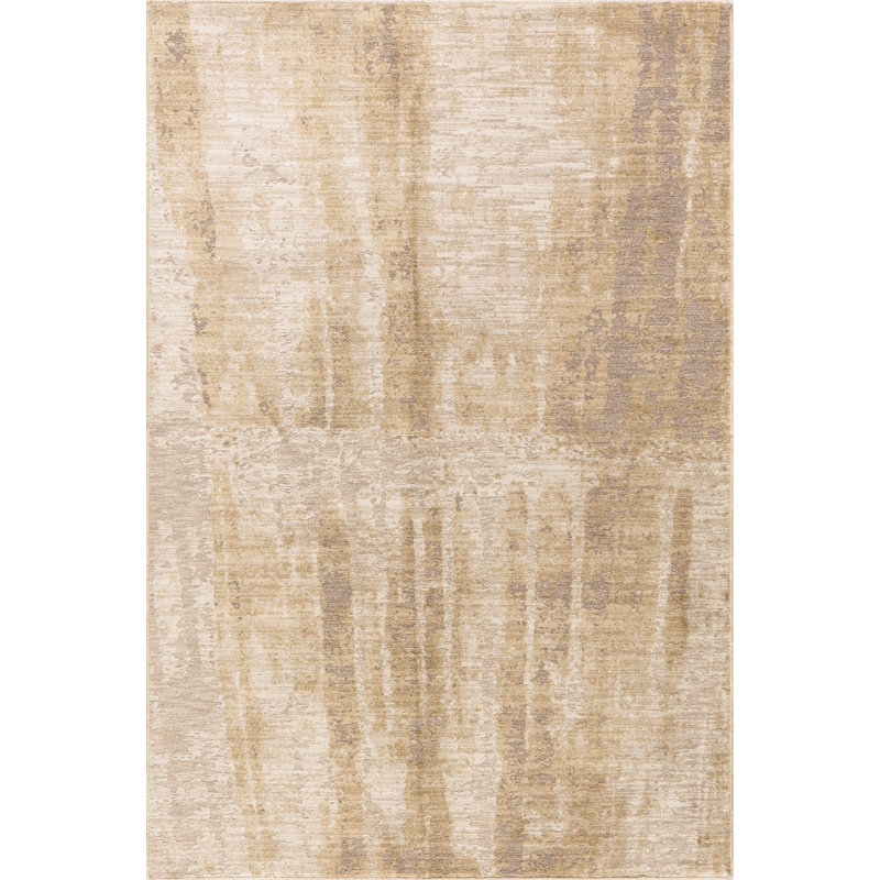 Tapis abstrait contemporain Eulalie, Rectangle de 10 pi x 14 pi
