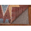 Tapis rose en laine noué à la main de conception unique 5 pi x 7 pi 9 po New Age