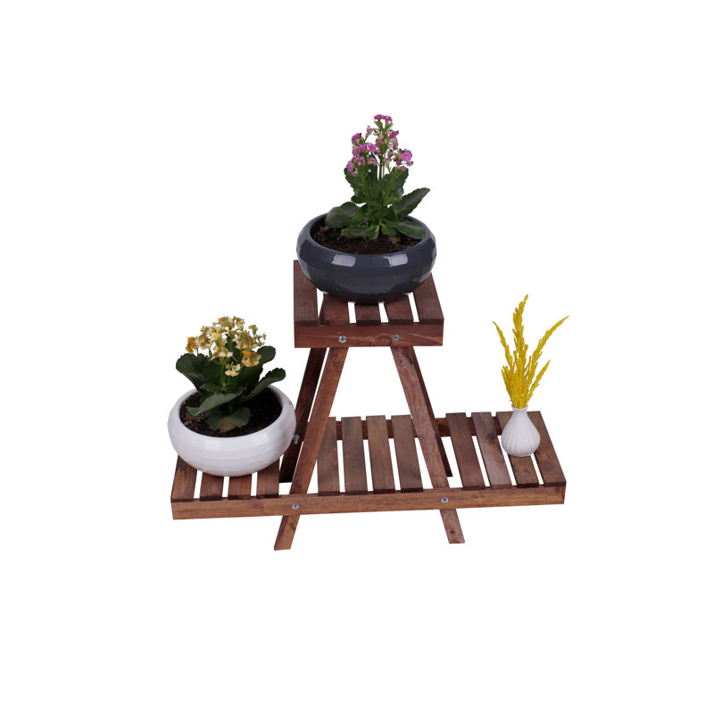 Élégant pot de fleurs en bois de couleur noyer, 19,7 po x 27,6 po x 9,4 po | Structure en bois durable, conception spéciale pour l'intérieur et l'extérieur | Parfait pour les amateurs de plantes et les amateurs de décoration intérieure