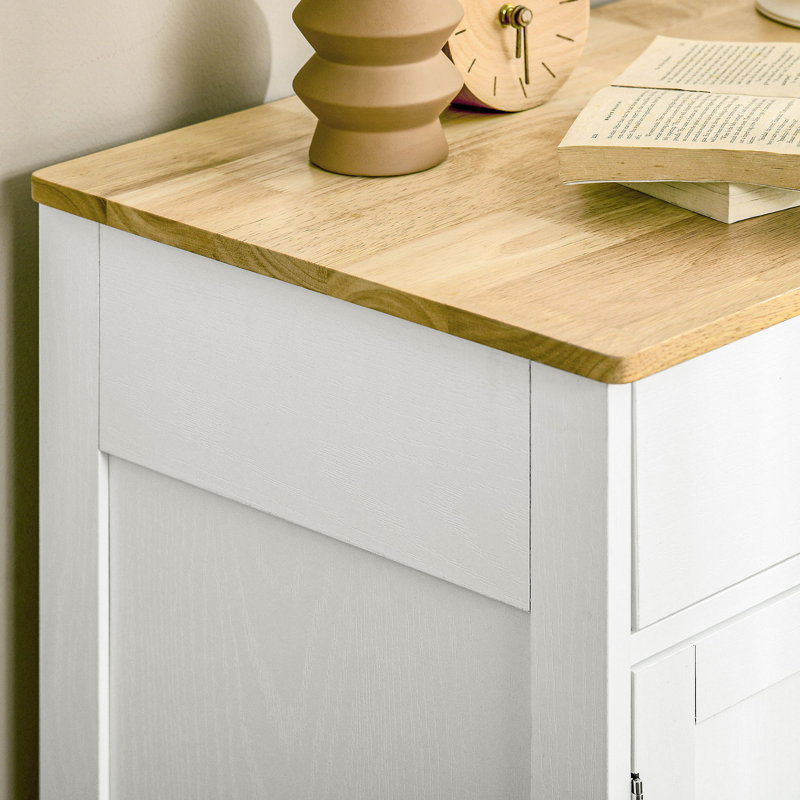 Buffet avec comptoir, armoire de cuisine moderne, armoire à café, Blanc