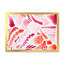 Éléments graphiques rétro en orange et rouge I - peinture sur toile-67232763-67232769