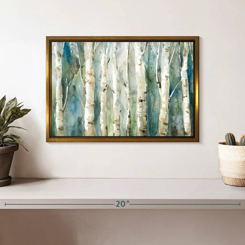 Birch River Walk, Cadre flottant doré, 13 po x 9 po
