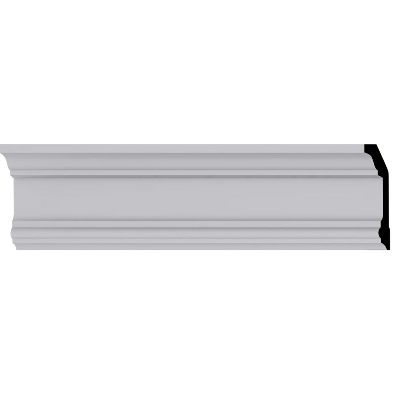 4"H x 2 1/4"P x 4 1/2"F x 94 1/2"L Holmdel Traditional Smooth Crown Moulding