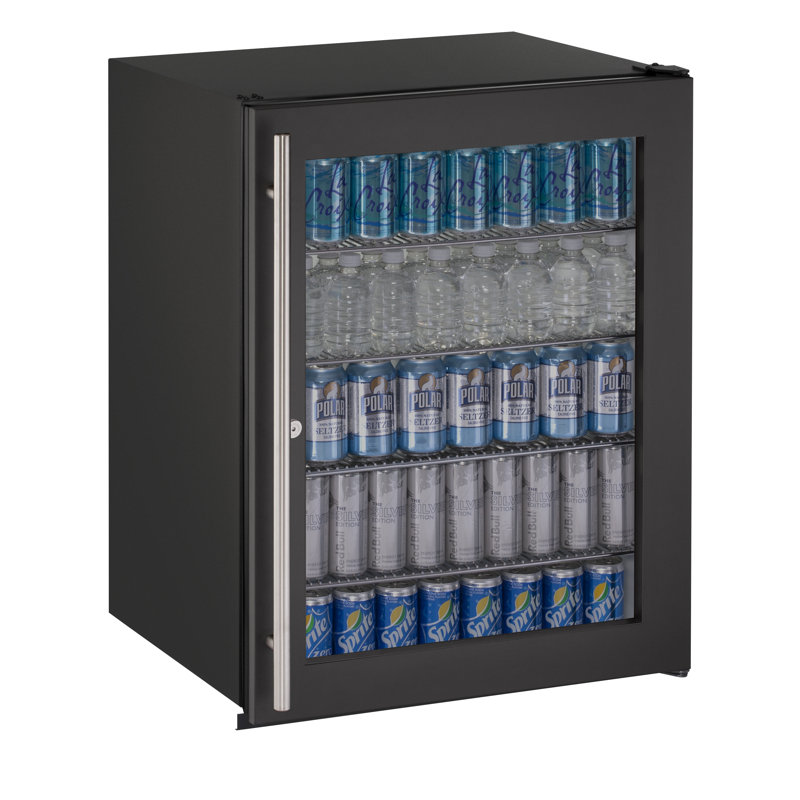 U-Line 24'' W Mini Fridge, Black