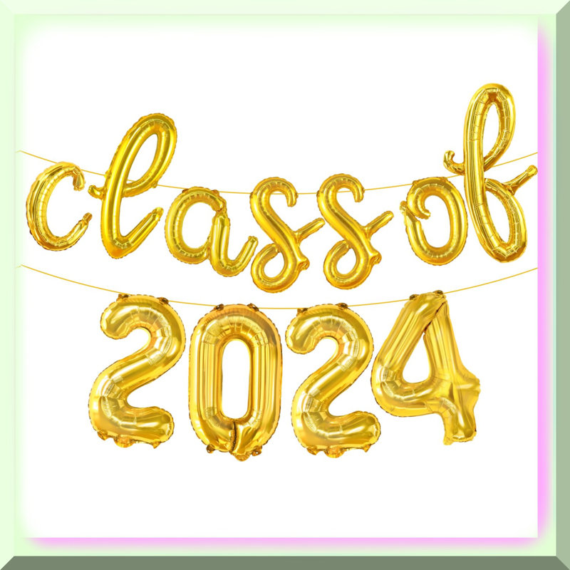 Golden Honeycomb Graduation Centerpieces 9PCS