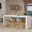 Tobias Outdoor Rattan and Metal Low Back Counter stool-537754168