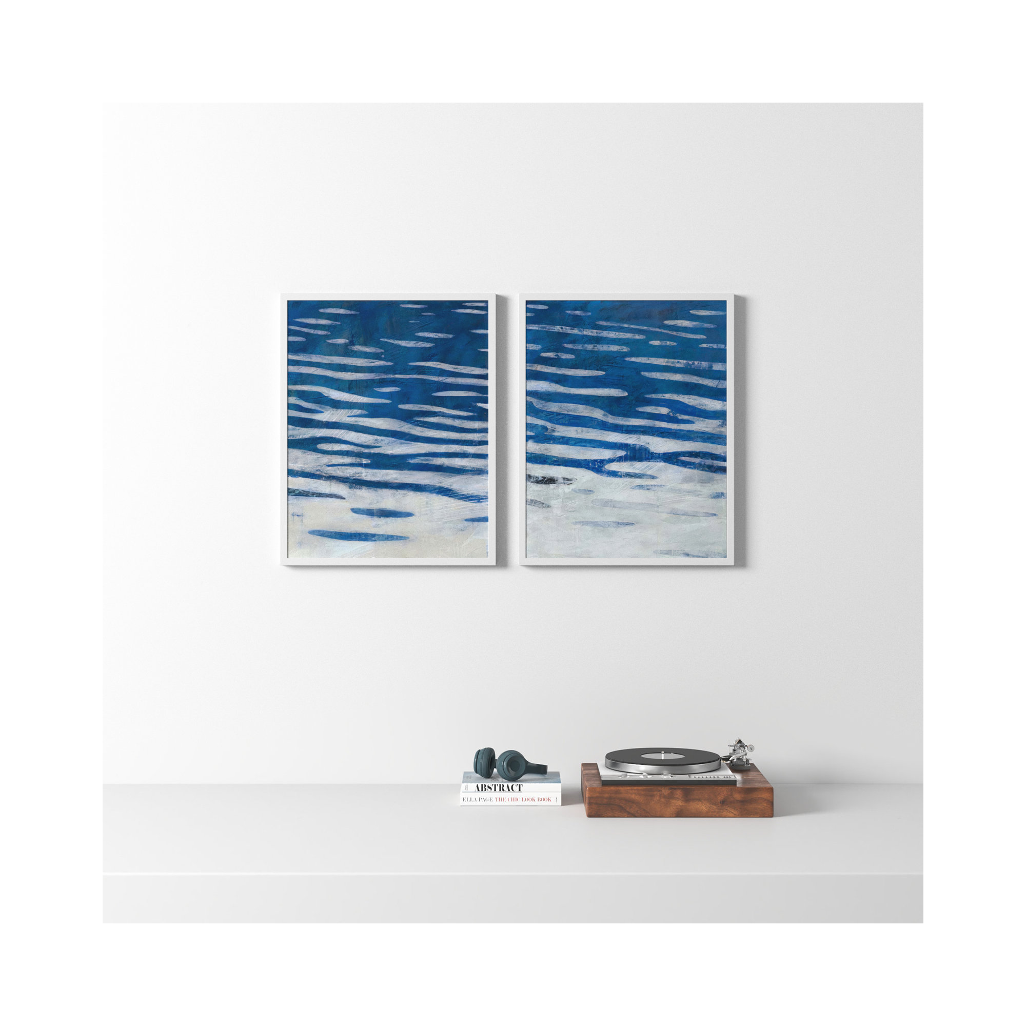 Oceanview By Ivo Stoyanov by Ivo Stoyanov, White Framed, 30" H x 48" W x 1.25" D
