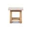 Stockton - Teak Outdoor Side Table w/ Polished Concrete Top