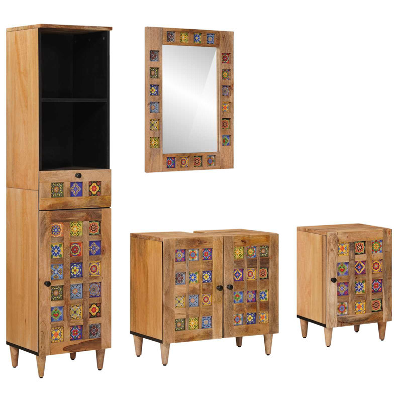 Vanity & Mirror Set
