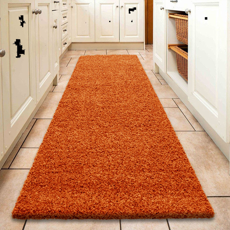 Runner Melianna Solid Colour Shag 60cm X 220cm Area Rug