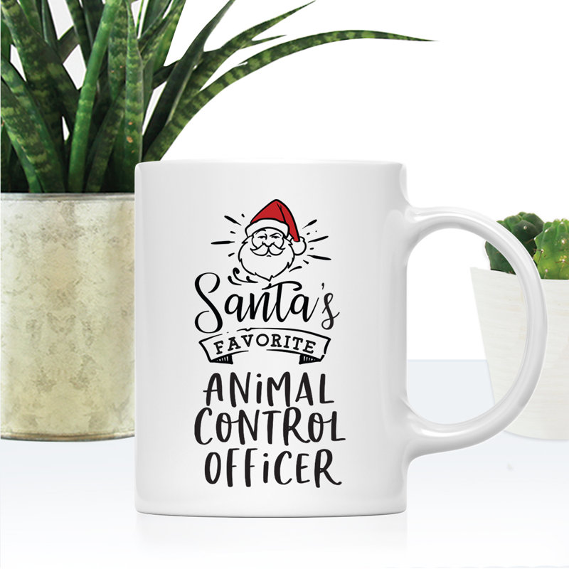 Grande tasse à café Tuileries, « Santa's Favorite Animal Control Officer »