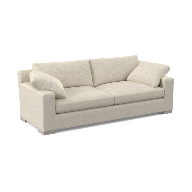 Morgan Sofa, Bisque, White Caps Fog Viscose