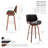 Borica 29.92" Swivel Fabric Bar Stool-1260598920