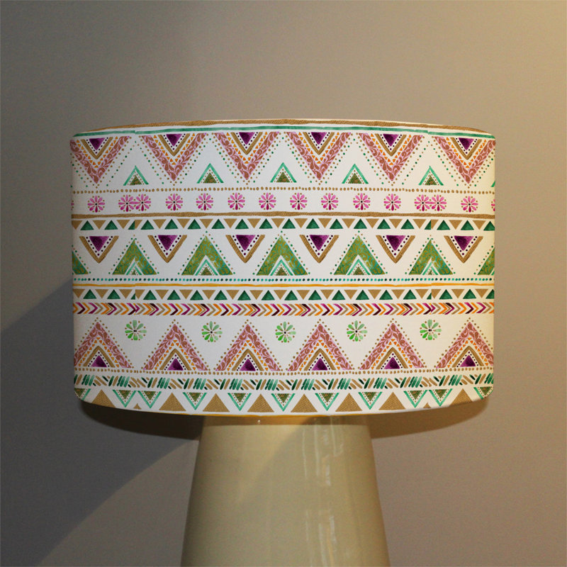 Cotton Drum Lamp Shade ( Uno ), 25cm H x 40cm W x 40cm D
