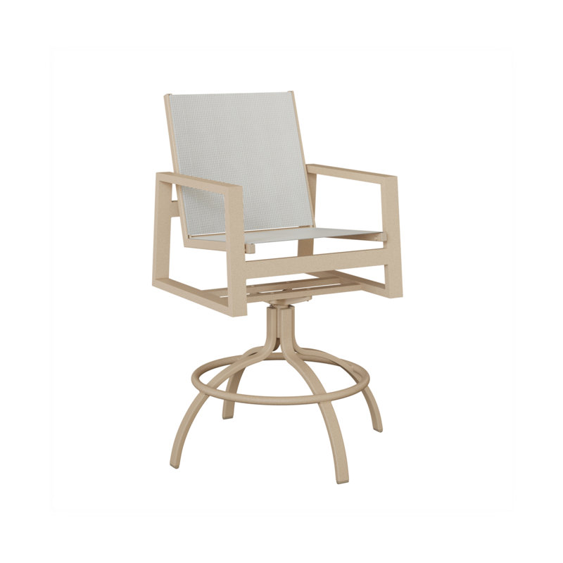 Chaise berçante pivotante en aluminium Ohlson Luna, Noir luxe, Aluminium Luna multicolore