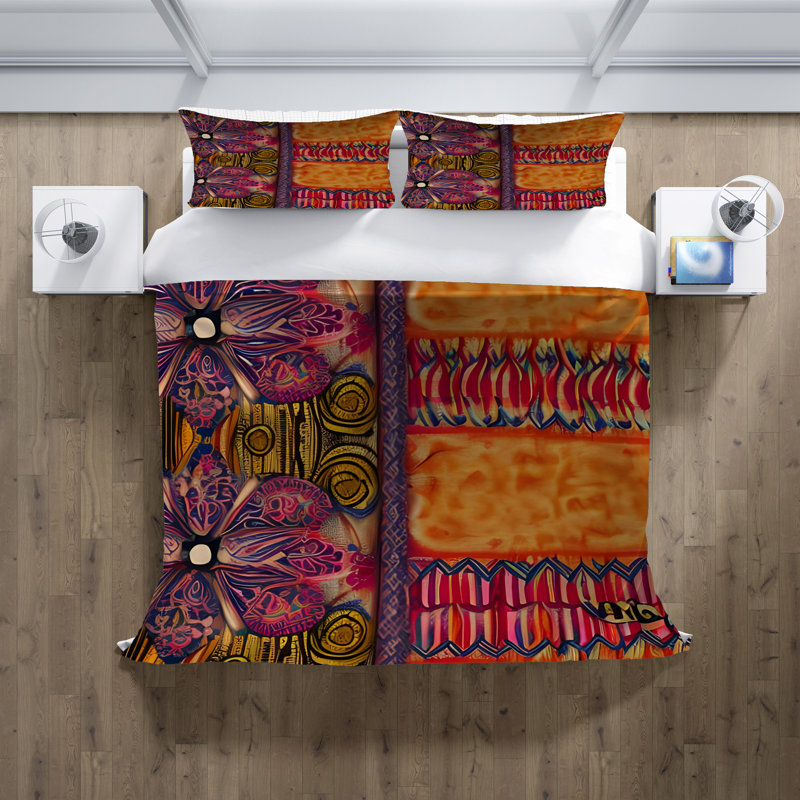 Abstract Duvet Cover, King Duvet Cover + 2 King Shams