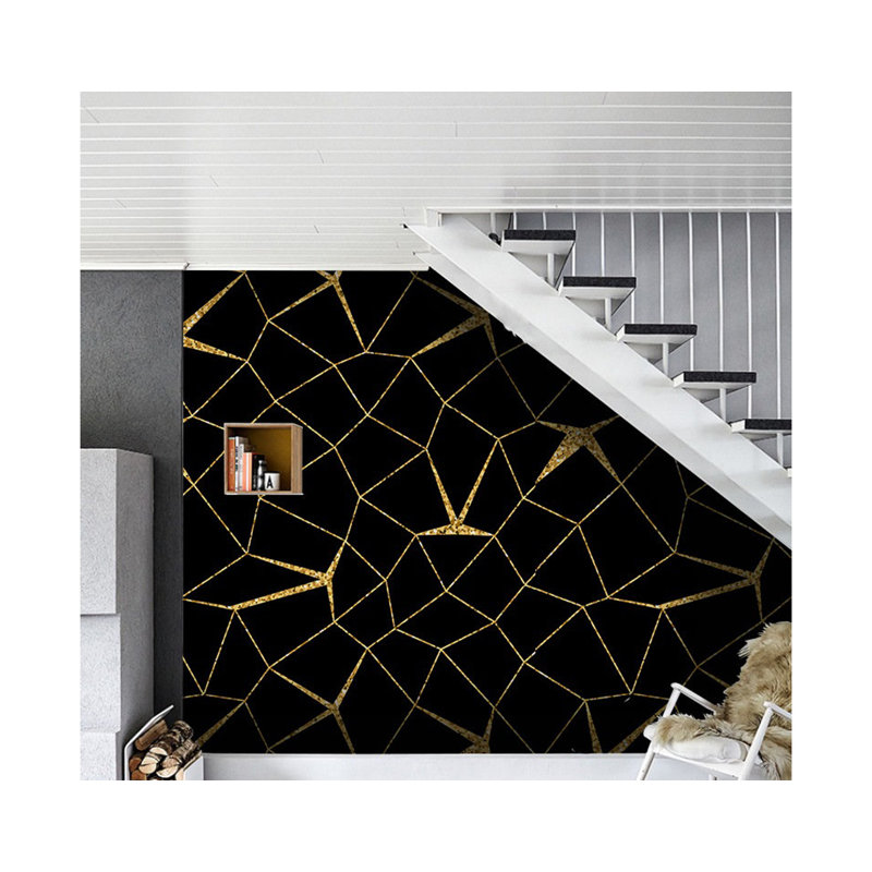 Julieth Wallpaper, Black, 250cm L x 250cm W