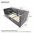 Upholstered Twin Size Daybed, Hydraulic Storage Twin Bed Frame With Usb & Type-C Charging, Bed Frame With Wooden Slats And Tufted Sofa Back, Velvet (Without Mattress)-1560710577