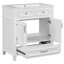 Ensemble de meuble-lavabo 30 po Memphis, armoire en bois massif et panneau de fibres à densité moyenne avec lavabo en céramique, portes à fermeture en douceur, un tiroir-904950863-904950848