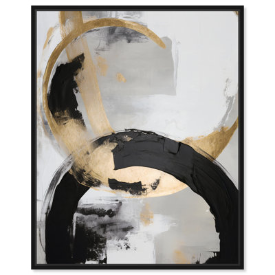 Monochromatic Circular Abstracts Wall Art by Art Remedy