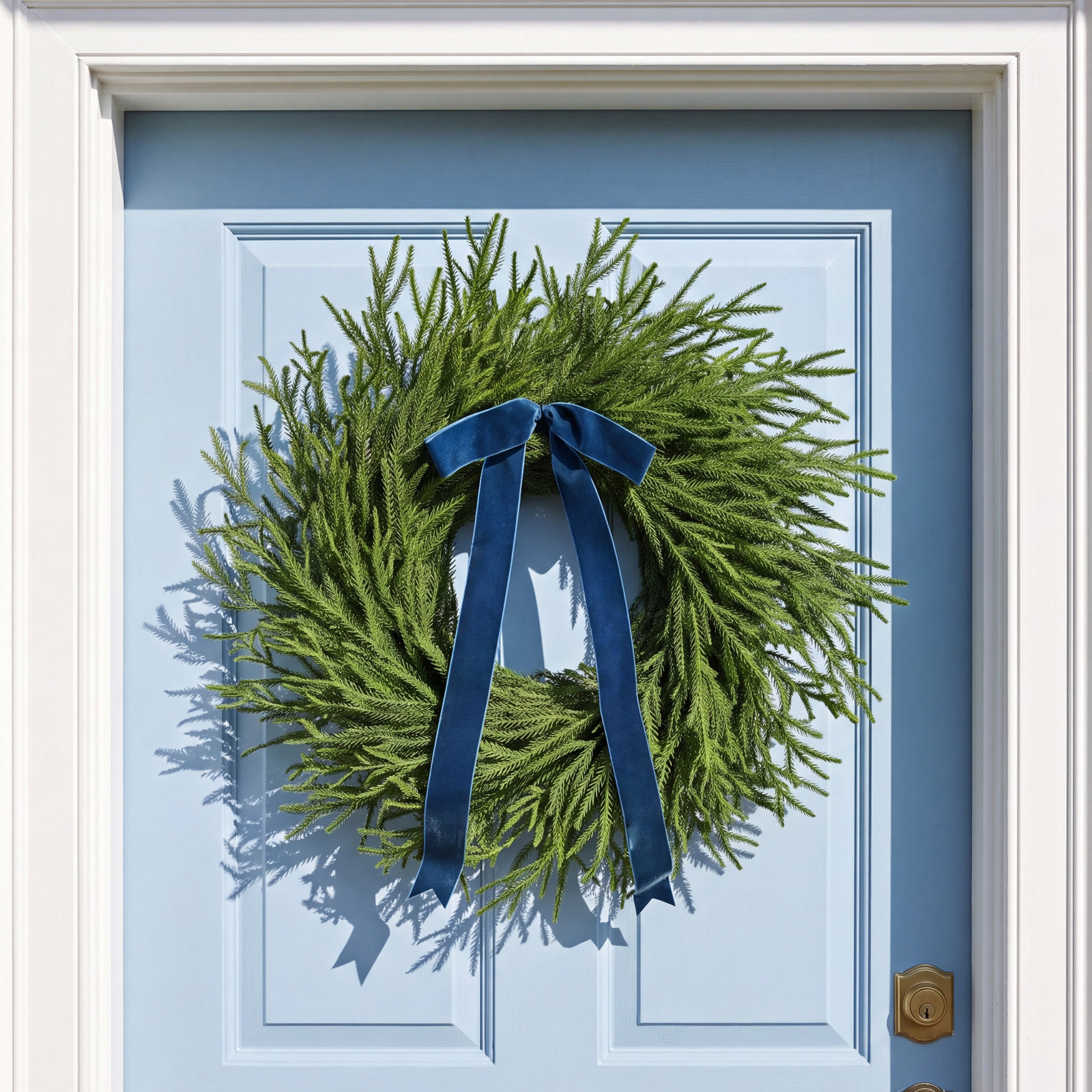 24" Green Soft Spruce Artificial Wreath