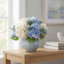 Hydrangea Centerpiece in Decorative Vase-1107565490