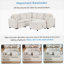 Canapé-lit modulaire convertible en L 84,7 po